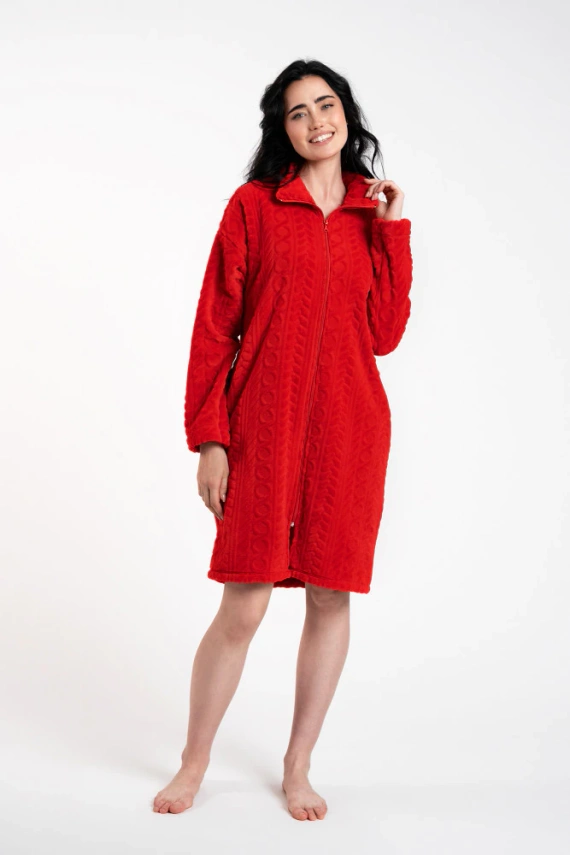 Albornoz Rena Ladies Italian Fashion - rojo