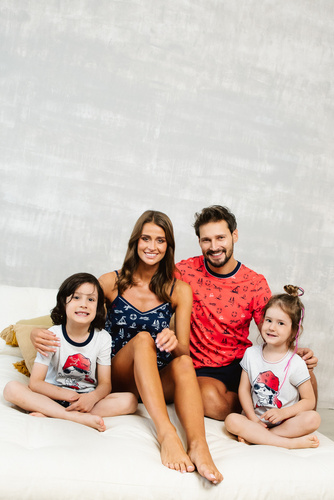 Marina Pijama de niña Moda Italiana - light melange