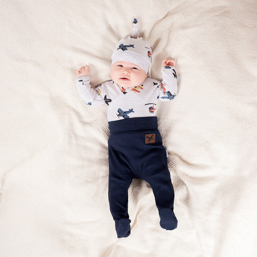 219054 Willy Nicol sombrero de bebé - algodón, aviones, atado