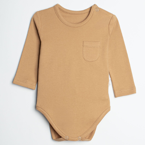 Nicol Olo 222100 body para bebé con manga larga en color caramelo