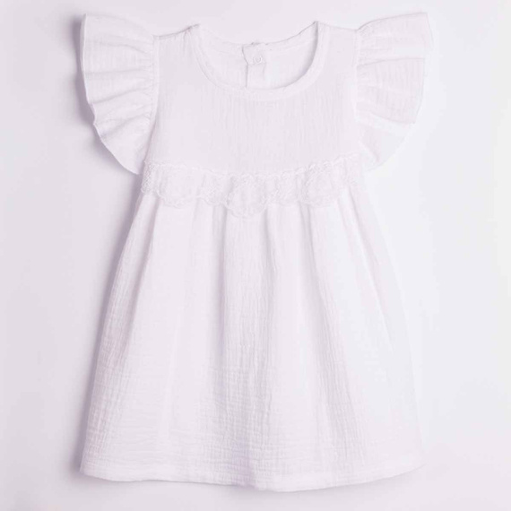Nicol 224255 Vestido de muselina para niña 100% algodón para verano
