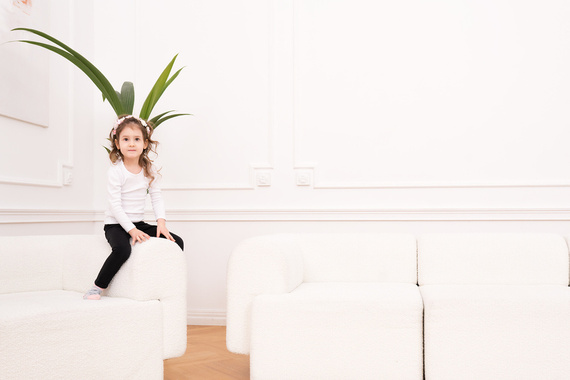 Camiseta Tosia para niña, manga larga Italian Fashion- blanca