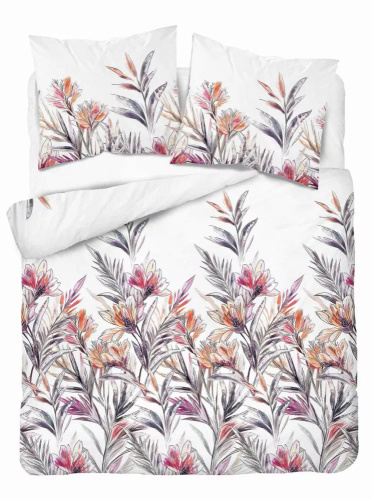 5504 A Ropa de cama de algodón Flores tropicales Naturalis- Detexpol blanco