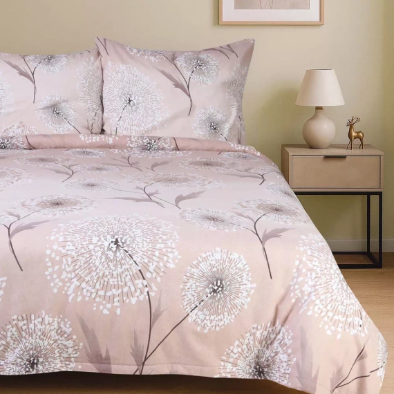 31513/1 Juego de cama Darymex beige dientes de león, 100% algodón, cálido y suave