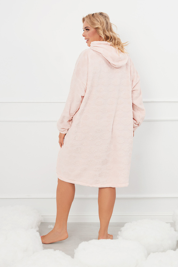 Runa Blusa de mujer con capucha Moda Italiana - rosa