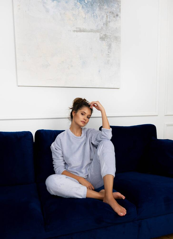 Pijama de mujer Esme Soft Sensis - gris