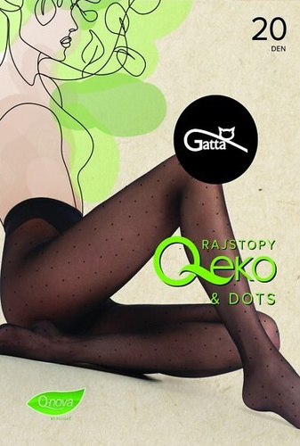 Medias mujer Gatta Q-Eko & Dots 20 den – medias mate con puntos