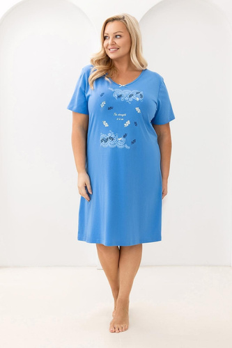 Camisón mujer 178 Regina de algodón hasta la rodilla – comodidad natural