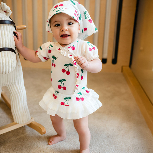 Body bebé Eevi Cherry manga corta algodón elástico cómodo