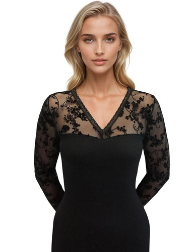 Blusa de mujer Eldar Amalia - viscosa, manga larga, elegante