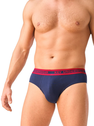 Slips para hombre Key MPP 365 B26 de algodón ajustados con cintura ancha