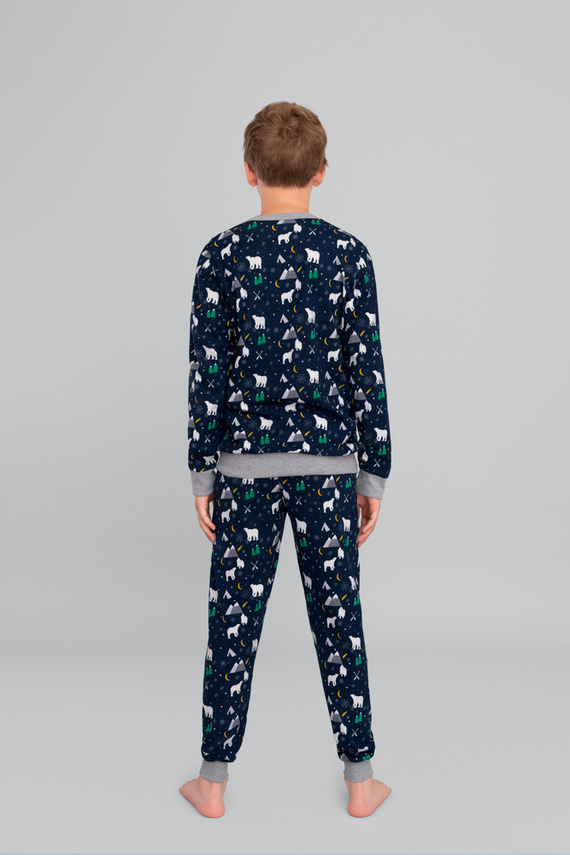 Pijama Sid Niños Moda Italiana- estampado burdeos