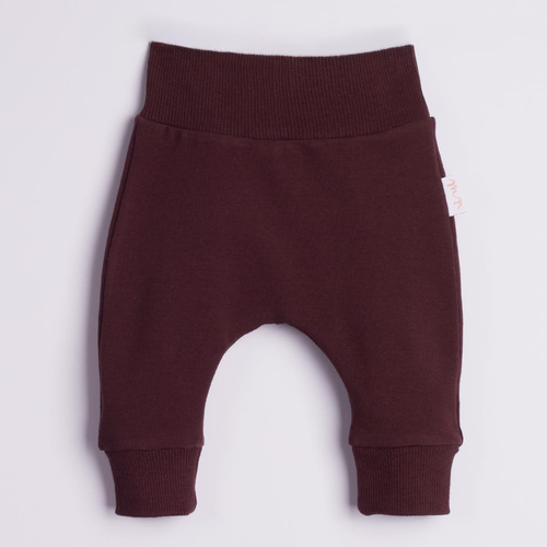 226275 Nicol HANIA Pantalones deportivos para bebé en algodón marrón oscuro