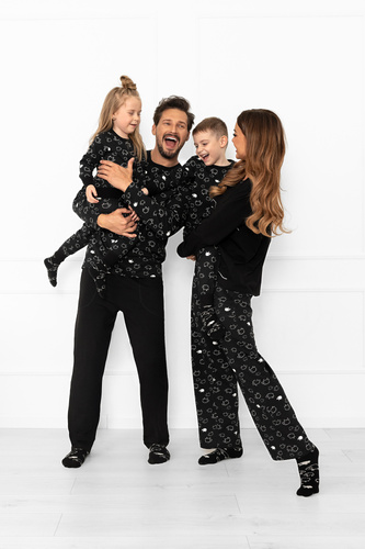 Pijama señora Bonnie - algodón, manga larga, pantalón largo, oveja Moda Italiana