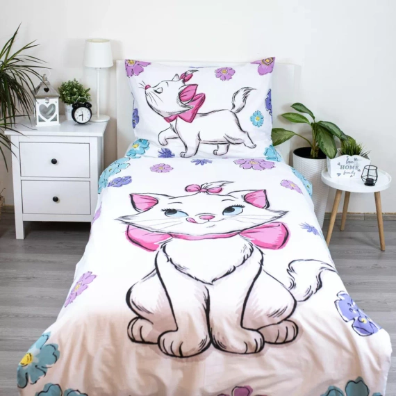 Marie Cat Disney Ropa de Cama de Algodón | Cat Ropa de Cama Infantil Jerry Telas