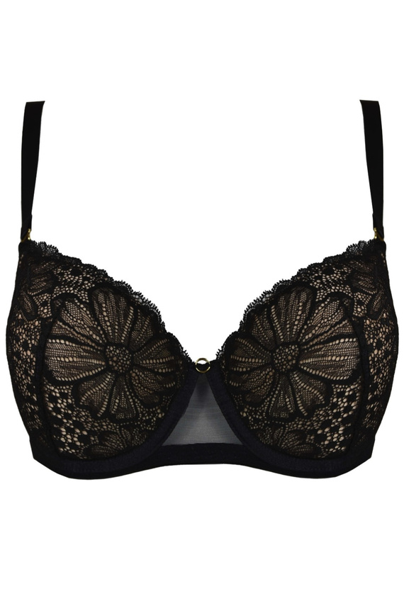 19230 Sujetador copa entera Julia Mediolano beige - copas llenas, comodidad y elegancia