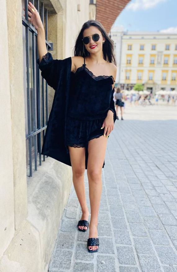 613 Milagros Pijama de señora Forex - negro