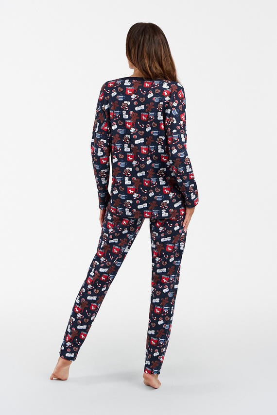 Cookies Pijama de señora manga larga y pantalón largo Moda Italiana - estampado