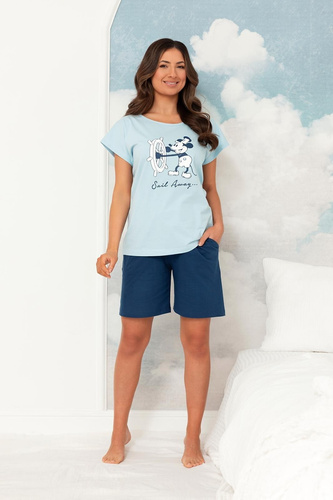 Pijama mujer Regina 4012 algodón Mickey Mouse corto cómodo