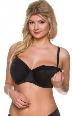 1381 Sujetador de lactancia BIG Lupoline talla grande - negro