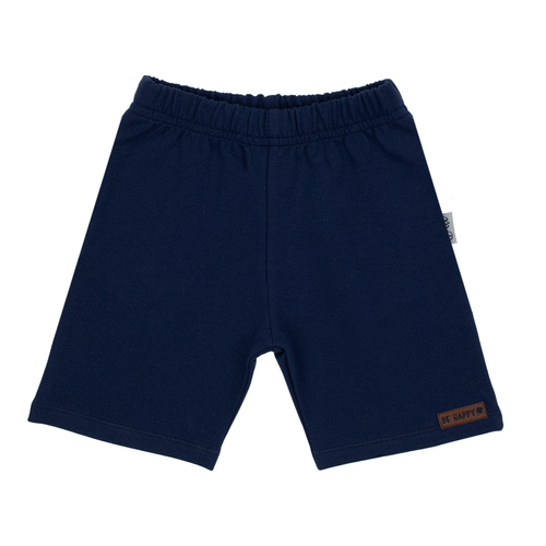 169515 Pantalón corto para niños Nicol - unisex, algodón con elastano, cómodo, fabricación polaca - azul marino