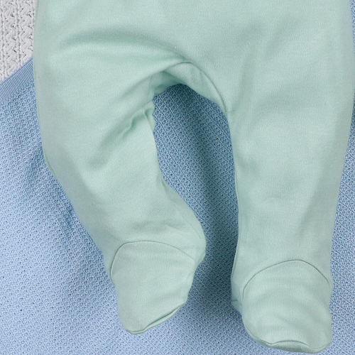 ABN-5573 Dino Explorer Nini calcetines bebé menta | algodón orgánico, corte cómodo