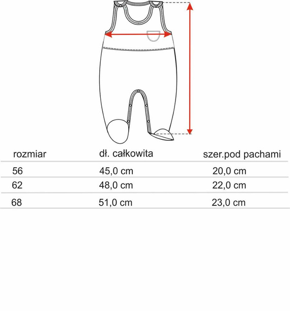 ABN-5607 Pelele Little Dreamers Nini de algodón orgánico - botones de presión sin níquel, hipoalergénico, producción polaca