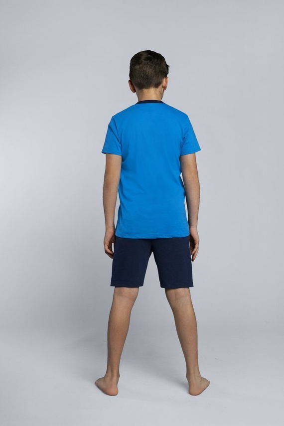 Orion pijama de algodón para un niño Moda Italiana zafiro / azul marino