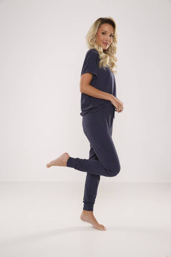 524 Paula Pijama de mujer De Lafense - azul marino