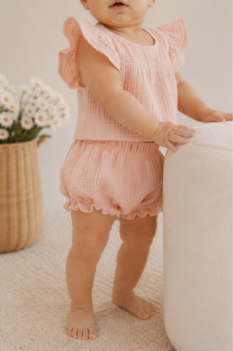 Mamatti BY50006 Bloomers de muselina rosa, ligeros, de algodón