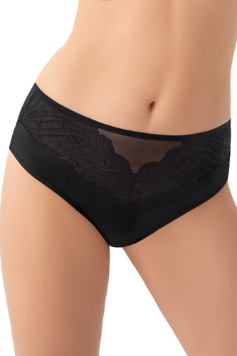 Gorsenia Erato K963 Braga de talle alto - Negra, Opulenta, Cómoda, Encaje y Microfibra