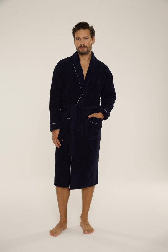 735 Bata de hombre Manuele De Lafense - azul marino