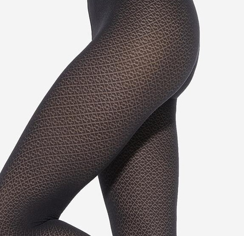 Loretta 158 Gatta medias de mujer - 50 den, estampado, mate - nero