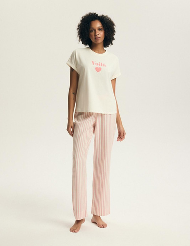 Pijama mujer Henderson Darlan 43707 – algodón, pantalón largo, estampado