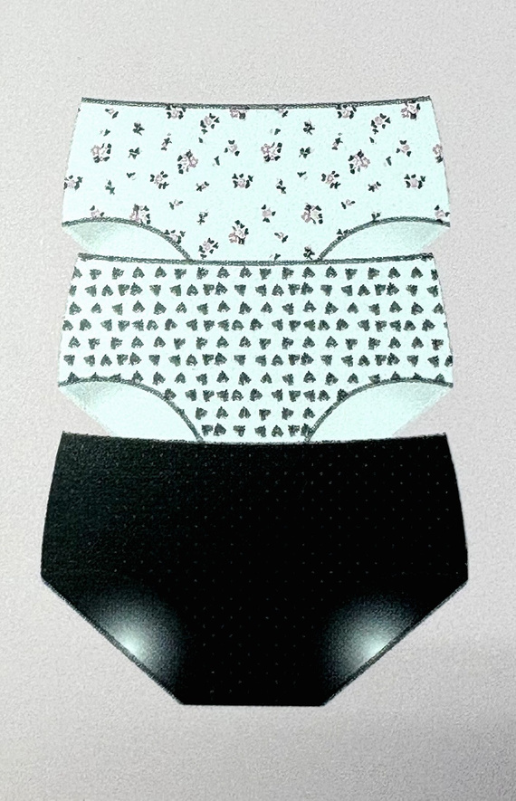 Essentials bragas 3488 Midi 2H100 A'3 Cotonella