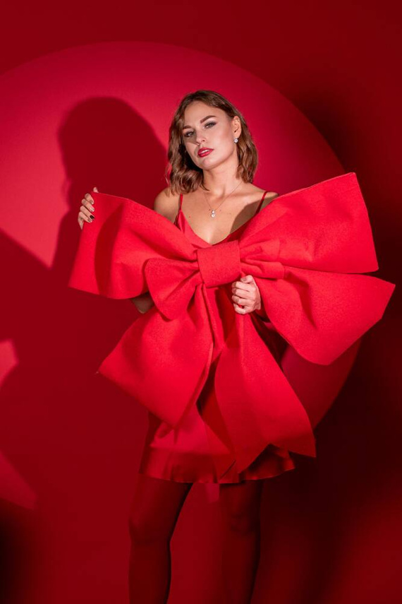 758 Cordelia Camisa de mujer De Lafense - roja