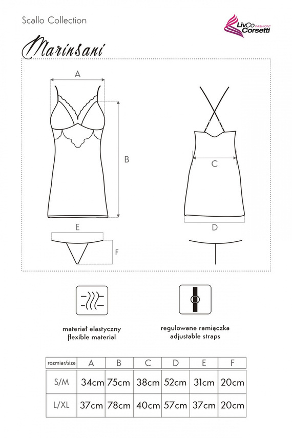 Marinsani Rosa LC 90566 Conjunto de dos piezas para mujer LivCo Corsetti Fashion