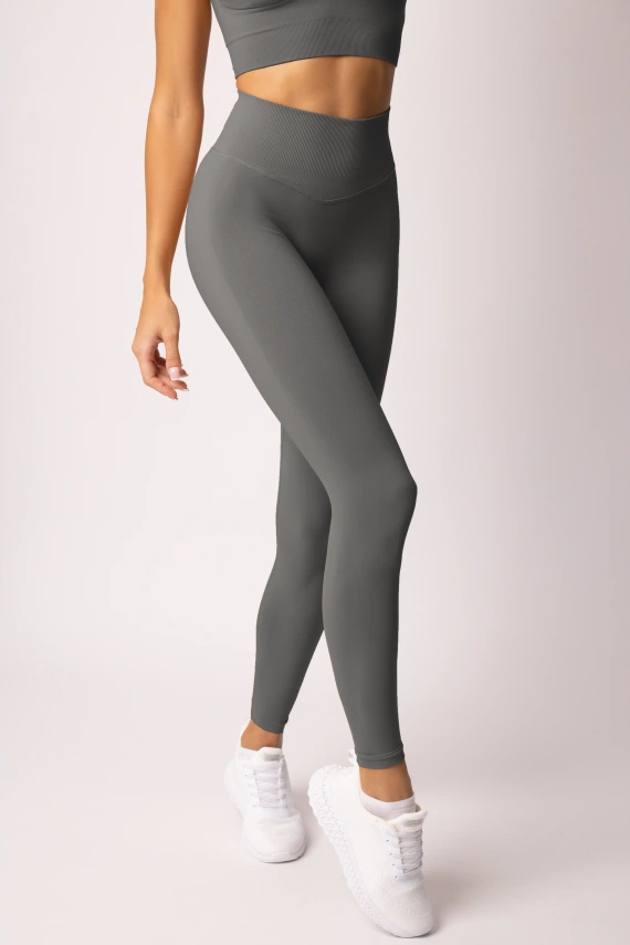 Leggings de mujer SPAIO Flex Innergy 2.0 grafito sin costuras, soporte de recuperación