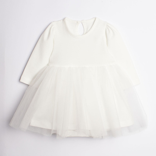 221159 Body vestido Kiku Nicol elegante con tul para niña