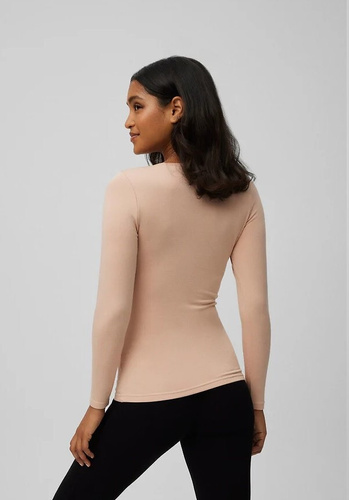 Camiseta térmica de mujer Ysabel Mora 70017 nude- suave, transpirable, hipoalergénica, manga larga