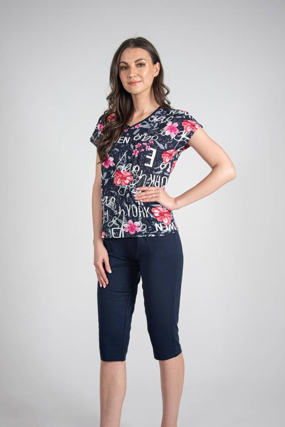 676 Soled Pijama de señora Forex - azul marino