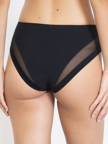 1865 Everybody shaping panties negro - tiro alto, microfibra Sielei