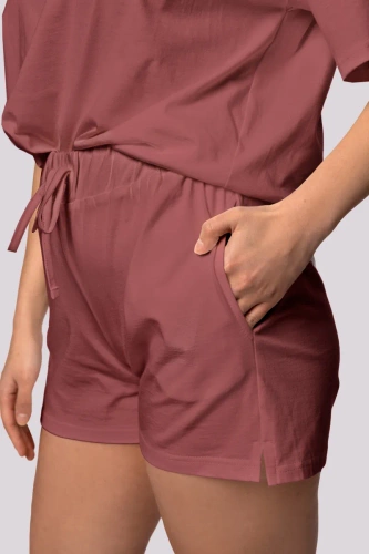 Bliss pijama de mujer de manga corta Mona cereza