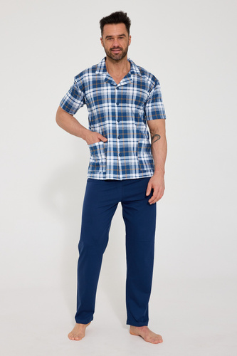 Pijama hombre Cornette 318/60 abierta 100% algodón confort