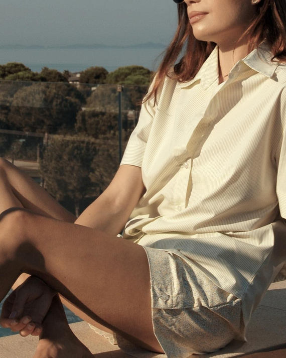 Pijama mujer Sensis Ophelia lima – verano, 100% algodón