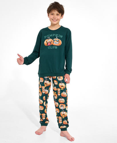 Pijama para niño Cornette 593/187 966/187 Pumpkin Club 100% algodón larga