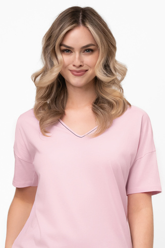 Pijama de algodón para mujer Marisal - manga corta, pantalón corto Moda Italiana