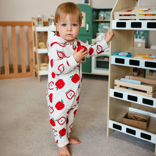 Pelele bebé Eevi ecru 100% algodón sin pies cómodo