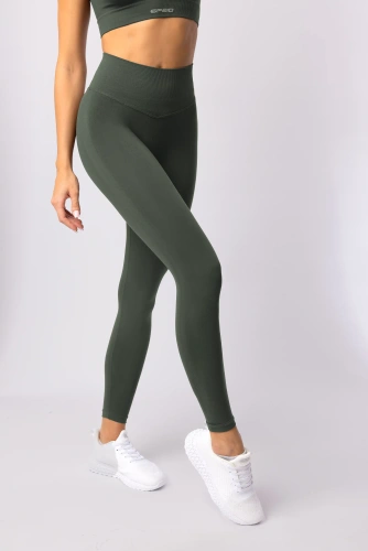 Leggings de mujer SPAIO Flex Innergy 2.0 khaki- sin costuras, soporte de recuperación