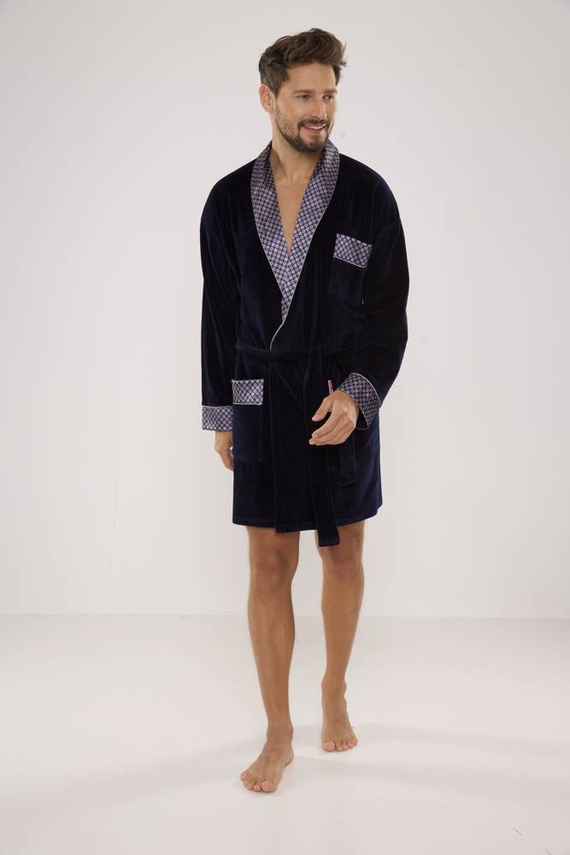 772 Bata de hombre Bonjour forex - azul marino